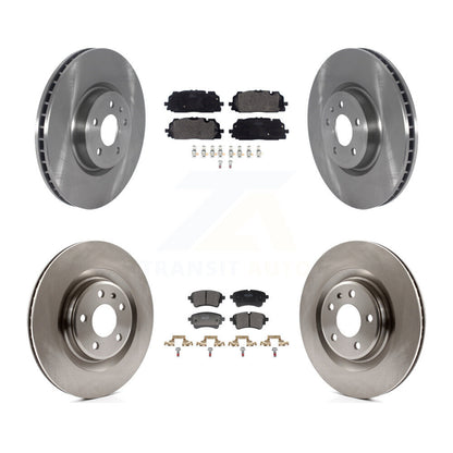 Disc Brake Rotor & Semi-Metallic Pad Front Rear Kit For Audi S5 SQ5 Sportback S4