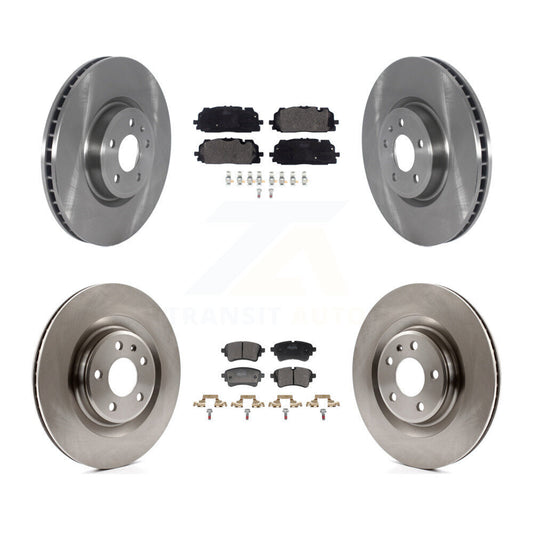 Disc Brake Rotor & Semi-Metallic Pad Front Rear Kit For Audi S5 SQ5 Sportback S4