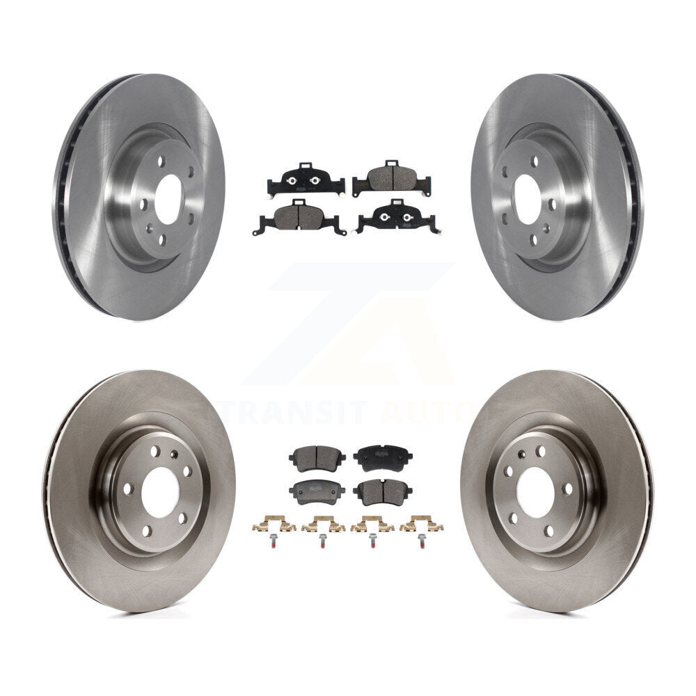 Brake Rotor Semi-Metallic Pad Front Rear Kit For Audi A5 Sportback Quattro A4 A6