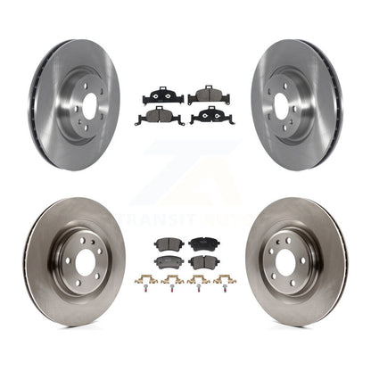 Brake Rotor Semi-Metallic Pad Front Rear Kit For Audi A5 Sportback Quattro A4 A6