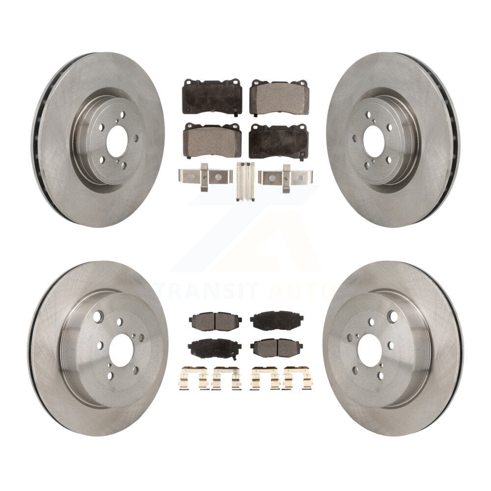 Brake Rotor & Semi-Metallic Pad Front Rear Kit For Subaru BRZ With Brembo Brakes