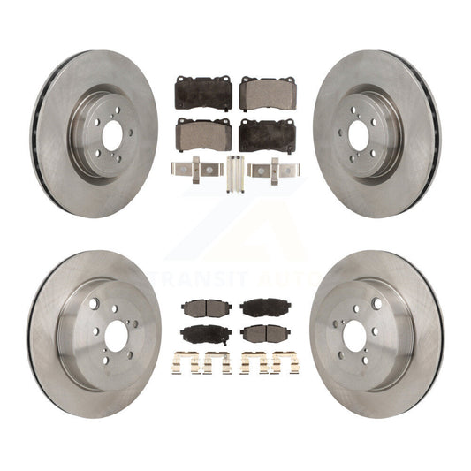 Brake Rotor & Semi-Metallic Pad Front Rear Kit For Subaru BRZ With Brembo Brakes