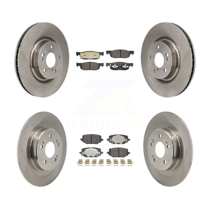 Disc Brake Rotor & Semi-Metallic Pad Front Rear Kit For 2022-2023 Acura MDX 3.5L