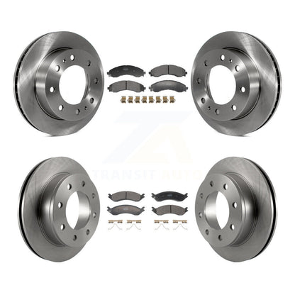 Disc Brake Rotors Semi-Metallic Pad Front Rear Kit For GMC Savana 2500 Chevrolet