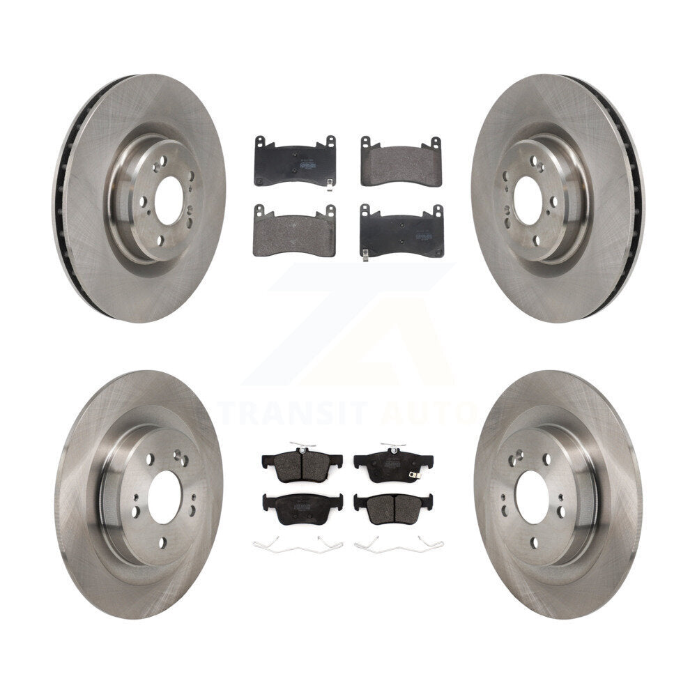 Disc Brake Rotor & Semi-Metallic Pad Front Rear Kit For 2021-2023 Acura TLX 3.0L