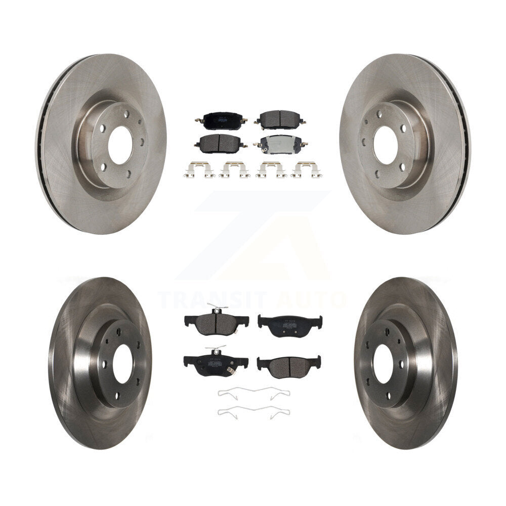 Disc Brake Rotor & Semi-Metallic Pad Front Rear Kit For 2022-2023 Mazda MX-30 EV