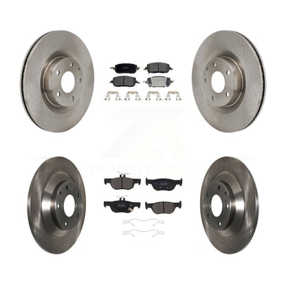 Disc Brake Rotor & Semi-Metallic Pad Front Rear Kit For 2022-2023 Mazda MX-30 EV