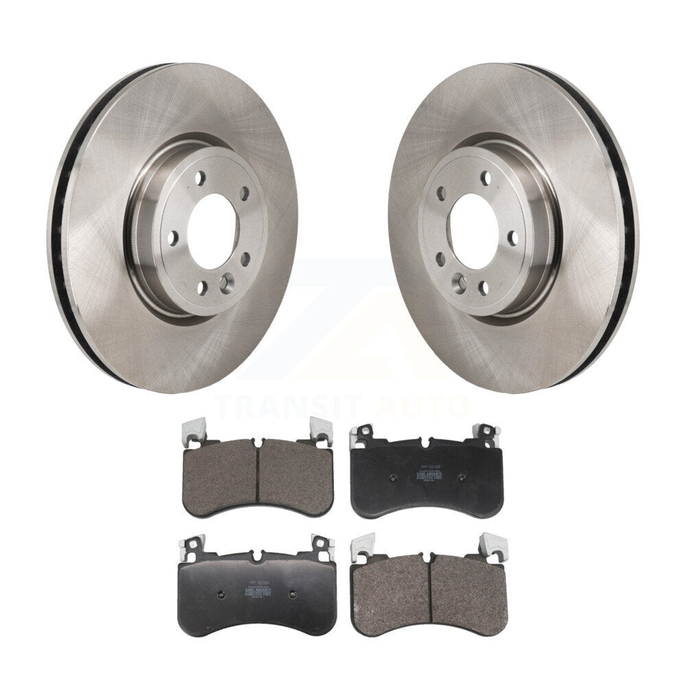 Disc Brake Rotors And Semi-Metallic Pads Front Kit For Land Rover Range Sport