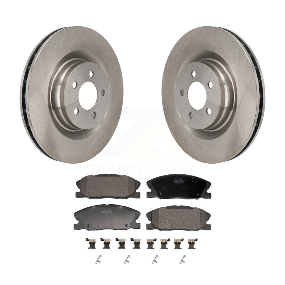 Disc Brake Rotors And Semi-Metallic Pads Front Kit For Dodge Charger
