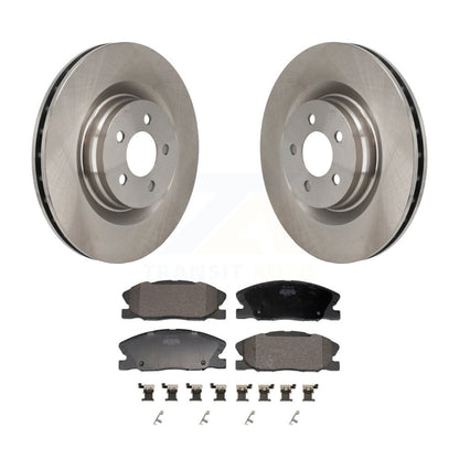 Disc Brake Rotors And Semi-Metallic Pads Front Kit For Dodge Charger