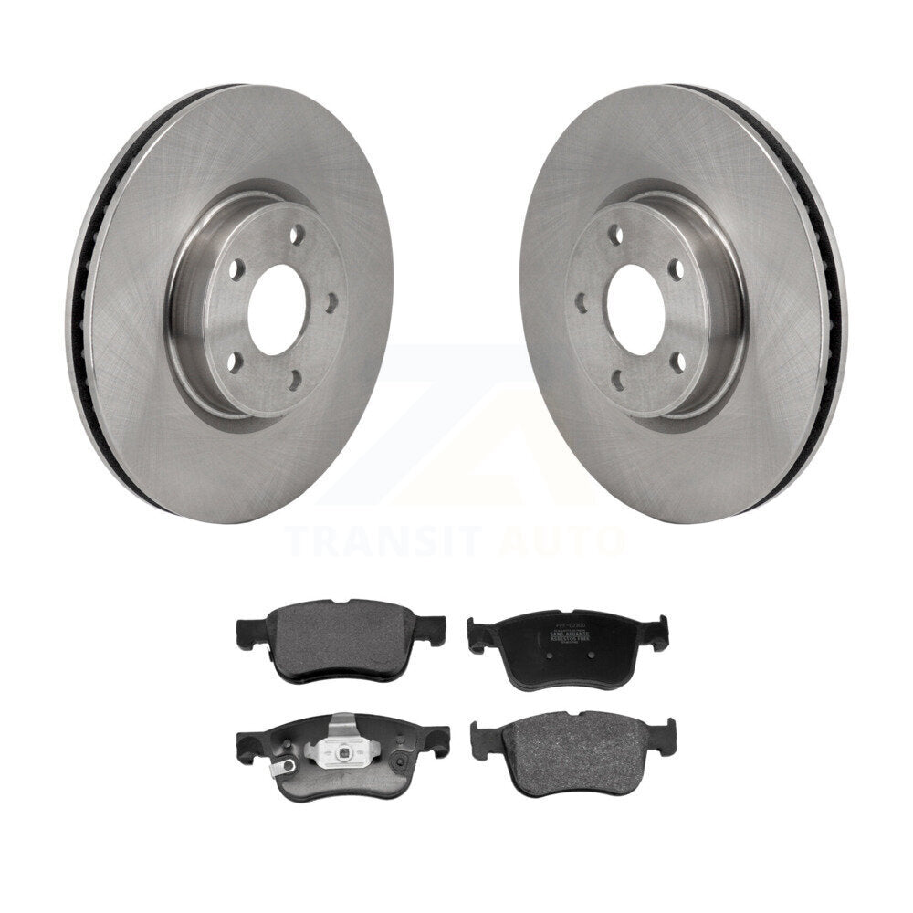 Brake Rotor And Semi-Metallic Pad Front Kit For Ford Escape Bronco Sport Lincoln