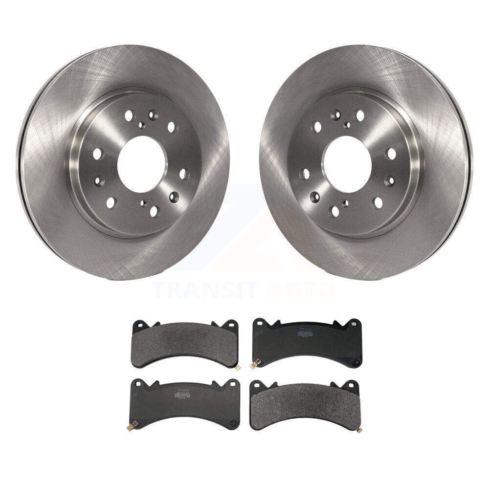 Brake Rotors Semi-Metallic Pad Front Kit For GMC Sierra 1500 Chevrolet Silverado