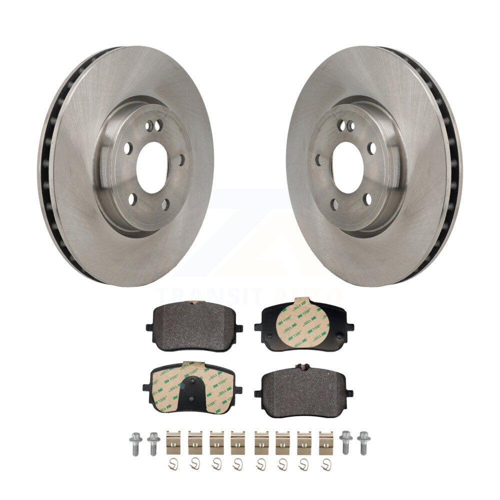 Disc Brake Rotors And Semi-Metallic Pads Front Kit For Mercedes-Benz A220 CLA250