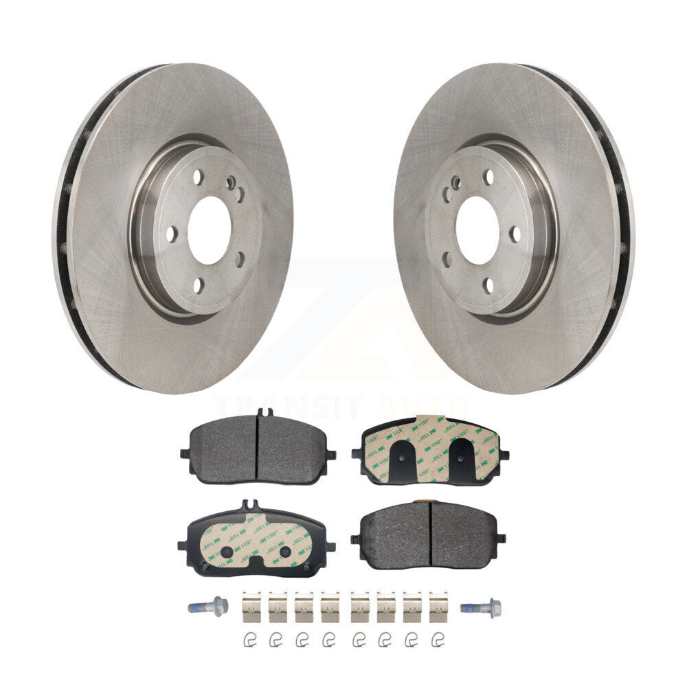 Brake Rotor Semi-Metallic Pad Front Kit For Mercedes-Benz GLB250 GLA250 A220 EQB