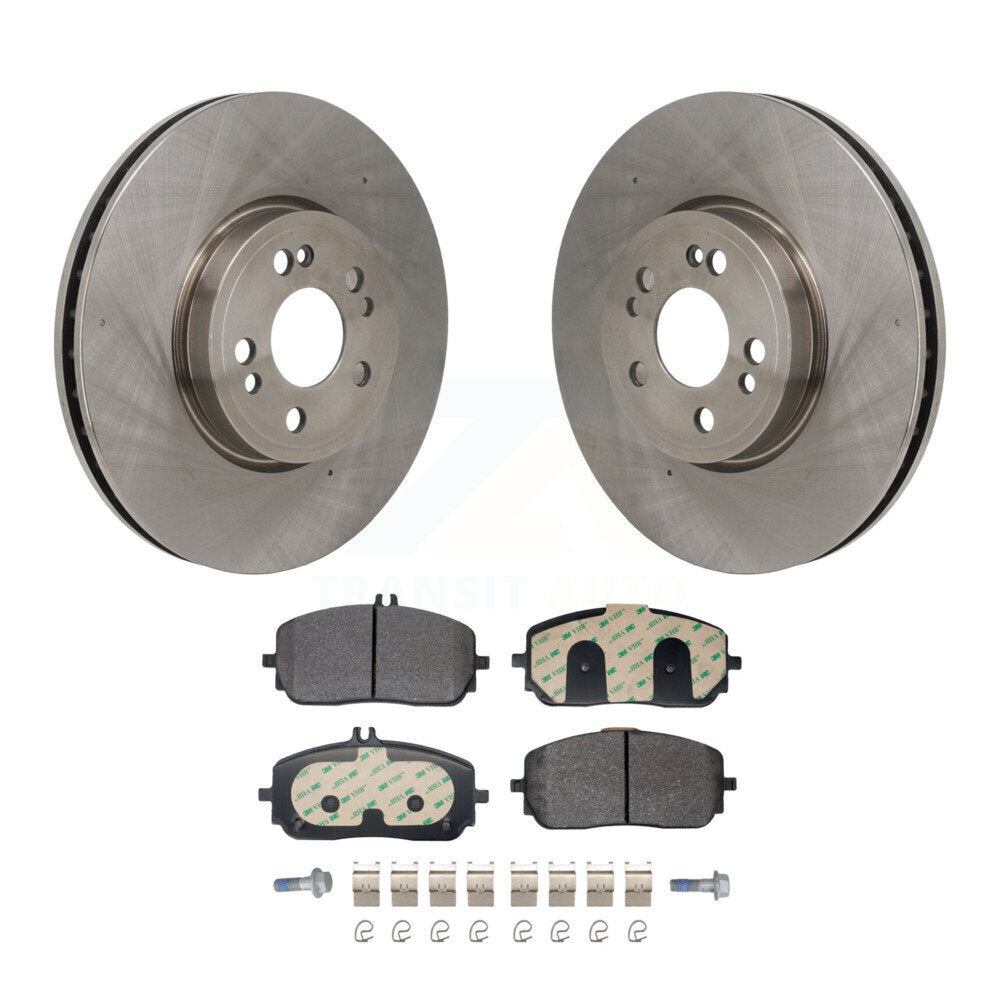 Disc Brake Rotors And Semi-Metallic Pads Front Kit For Mercedes-Benz GLE350