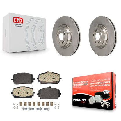 Brake Rotor & Semi-Metallic Pad Front Kit For Mercedes-Benz GLE450 GLS450 GLS580