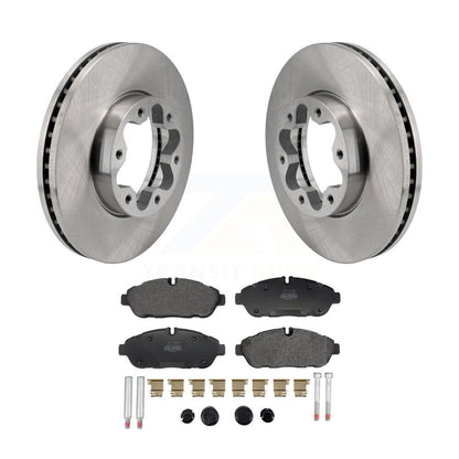 Brake Rotor And Semi-Metallic Pad Front Kit For Ford Transit-250 Transit-350 AWD