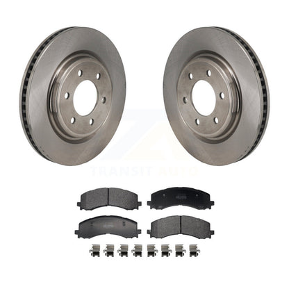 Brake Rotor Semi-Metallic Pad Front Kit For Ford F-150 Bronco Expedition Lincoln