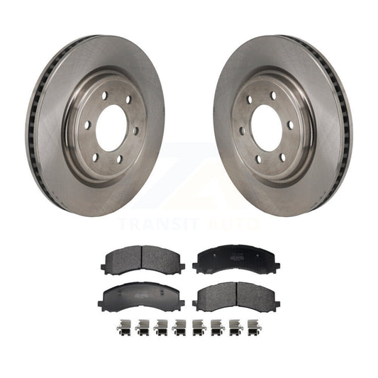 Brake Rotor Semi-Metallic Pad Front Kit For Ford F-150 Bronco Expedition Lincoln