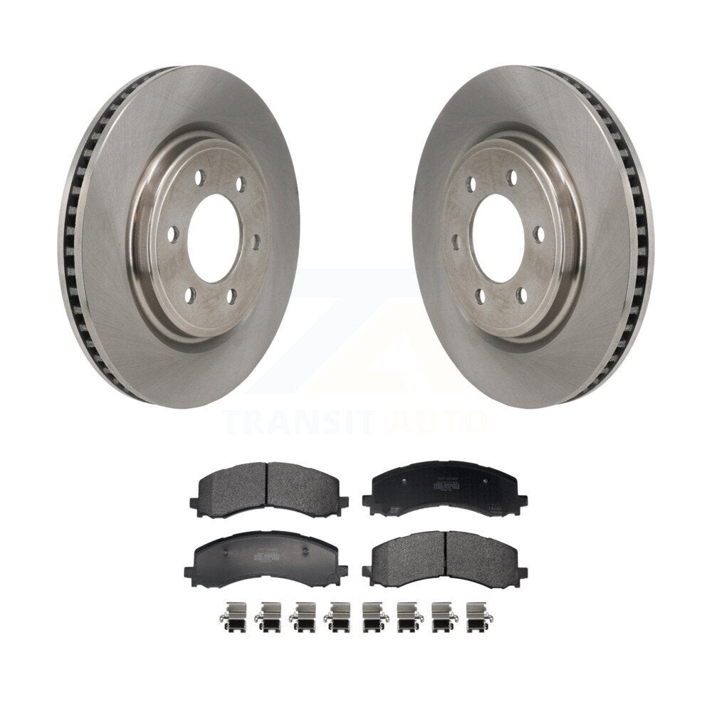 Disc Brake Rotors Semi-Metallic Pad Front Kit For 2022-2023 Ford F-150 Lightning