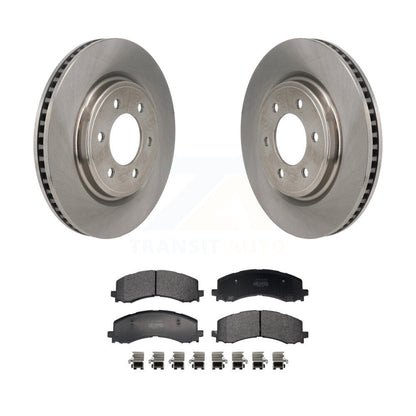 Disc Brake Rotors Semi-Metallic Pad Front Kit For 2022-2023 Ford F-150 Lightning