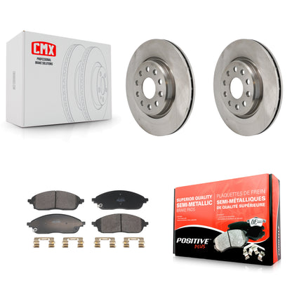Disc Brake Rotors And Semi-Metallic Pads Front Kit For Jeep Grand Cherokee L