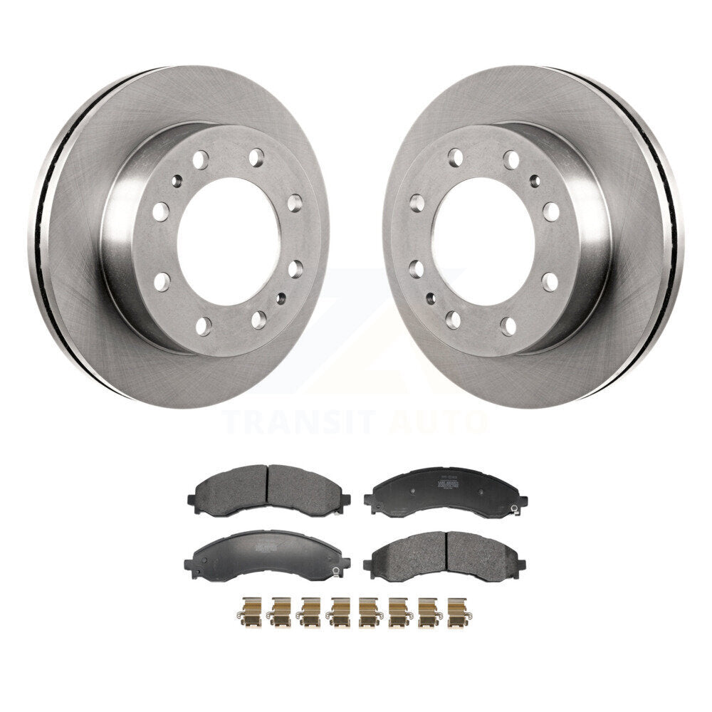 Brake Rotors & Semi-Metallic Pad Front Kit For GMC Savana 3500 Chevrolet Express
