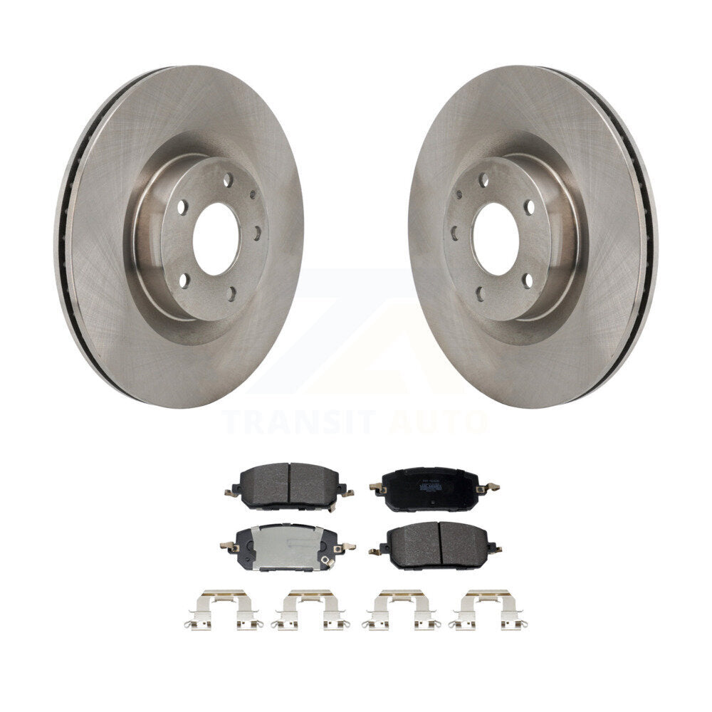 Disc Brake Rotors And Semi-Metallic Pads Front Kit For Mazda CX-50 MX-30 EV