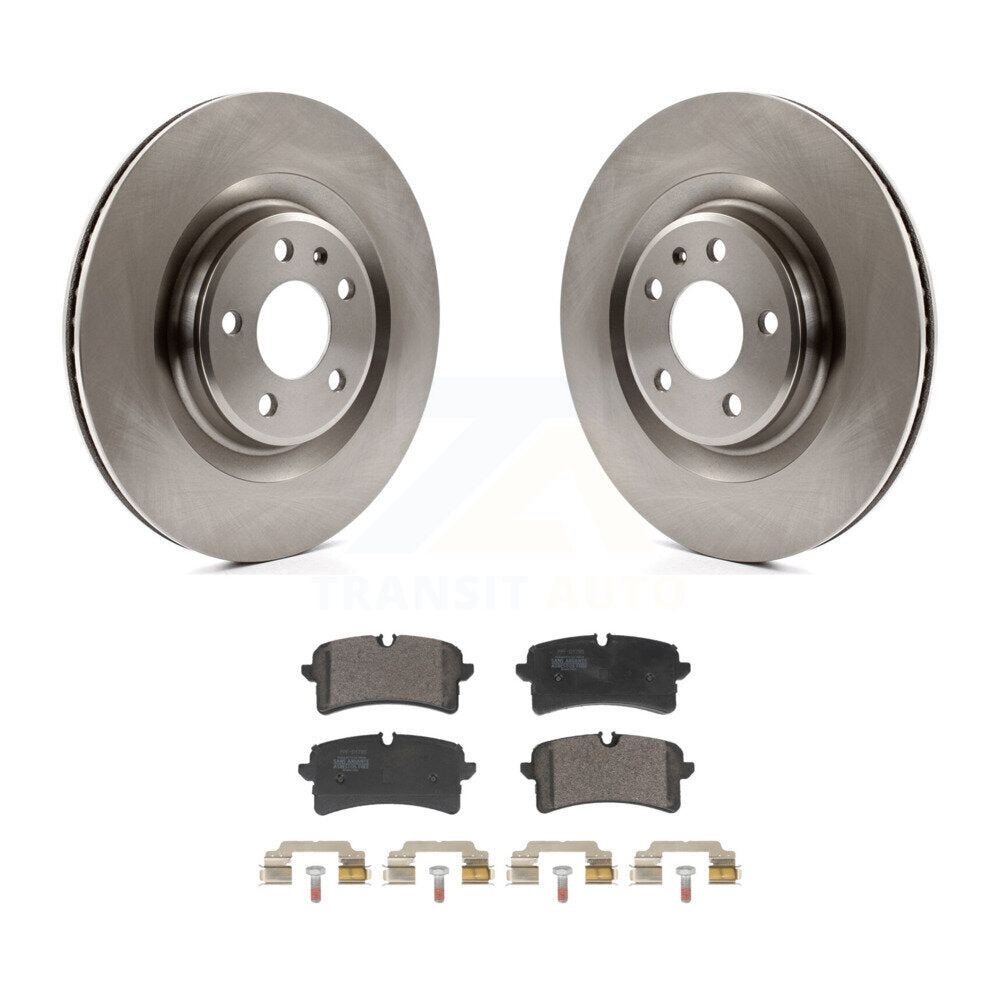 Disc Brake Rotors And Semi-Metallic Pads Rear Kit For Audi A7 Quattro