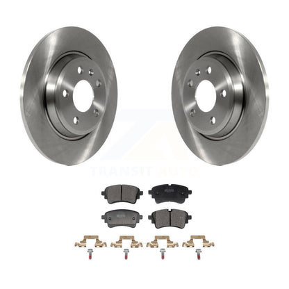 Disc Brake Rotor And Semi-Metallic Pad Rear Kit For Audi A4 Quattro A5 Sportback