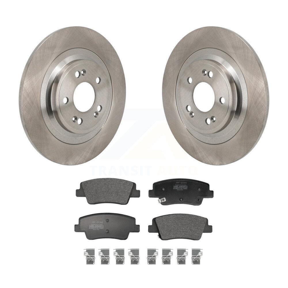 Brake Rotors Semi-Metallic Pad Rear Kit For Hyundai Ioniq 5 Genesis Kia EV6 GV70