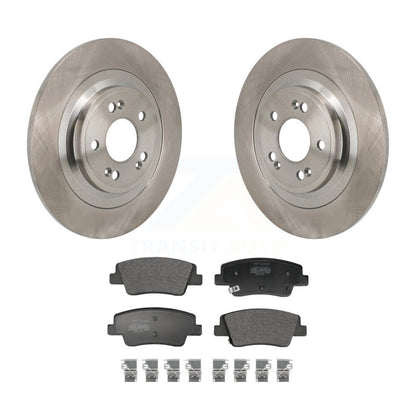 Brake Rotors Semi-Metallic Pad Rear Kit For Hyundai Ioniq 5 Genesis Kia EV6 GV70