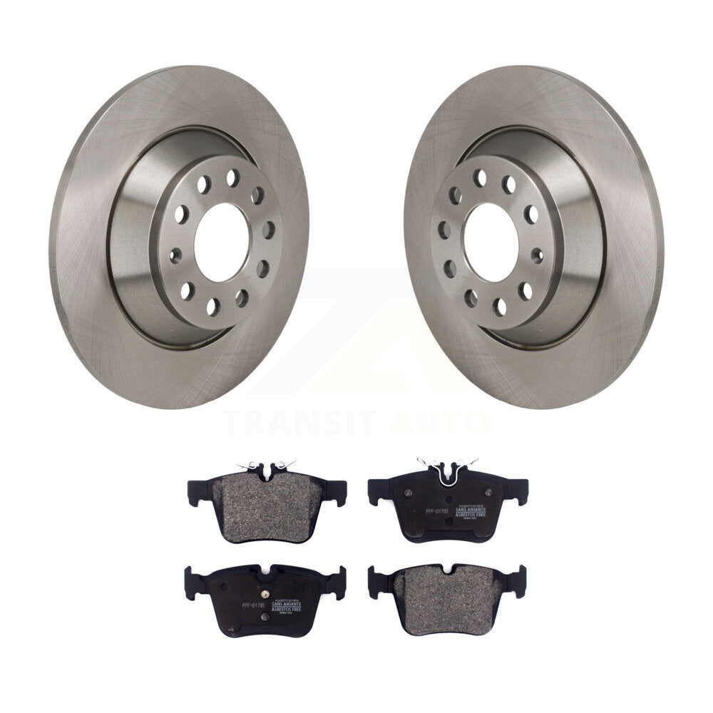 Disc Brake Rotors And Semi-Metallic Pads Rear Kit For Mercedes-Benz C300