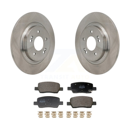 Disc Brake Rotor And Semi-Metallic Pad Rear Kit For Hyundai Santa Fe Kia Sorento