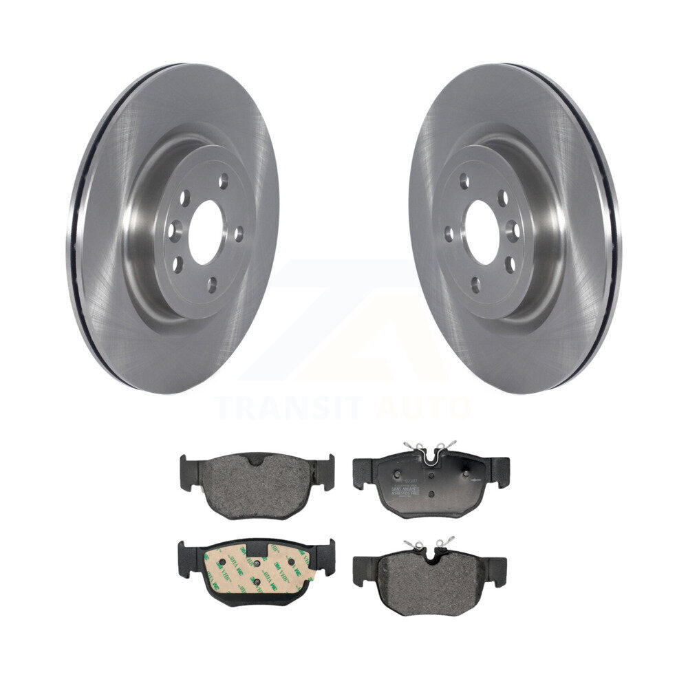 Disc Brake Rotors And Semi-Metallic Pads Rear Kit For Jaguar F-Pace