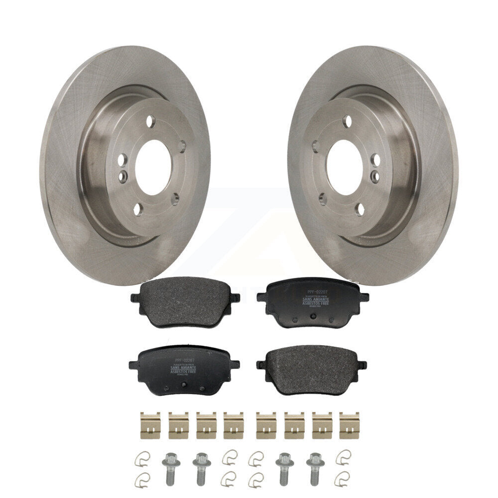 Disc Brake Rotors And Semi-Metallic Pads Rear Kit For Mercedes-Benz A220 CLA250