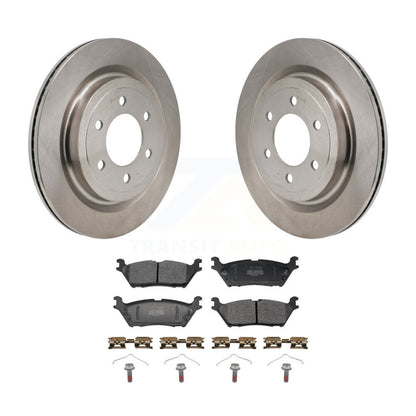 Disc Brake Rotors And Semi-Metallic Pads Rear Kit For Ford F-150 Lightning