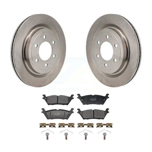 Disc Brake Rotors And Semi-Metallic Pads Rear Kit For Ford F-150 Lightning