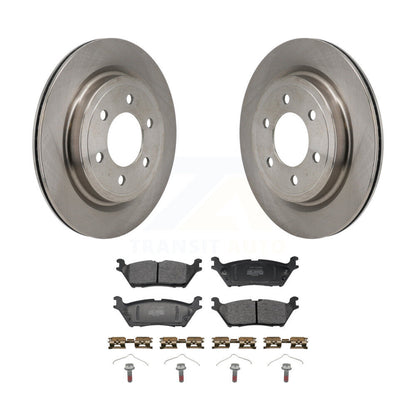 Disc Brake Rotors Semi-Metallic Pad Rear Kit For Ford F-150 Lightning Expedition