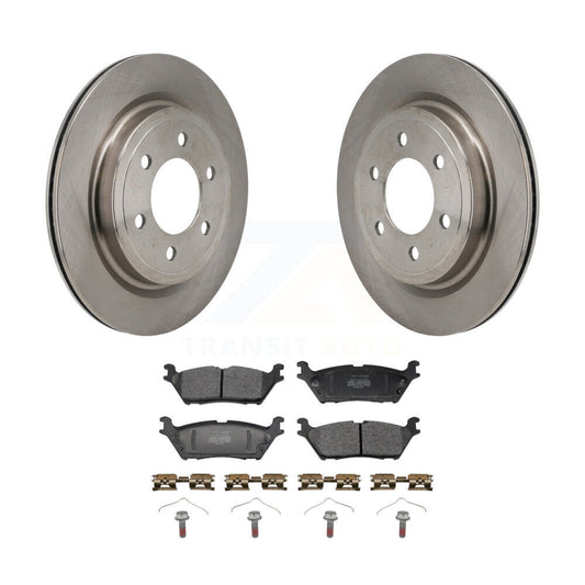 Disc Brake Rotors Semi-Metallic Pad Rear Kit For Ford F-150 Lightning Expedition