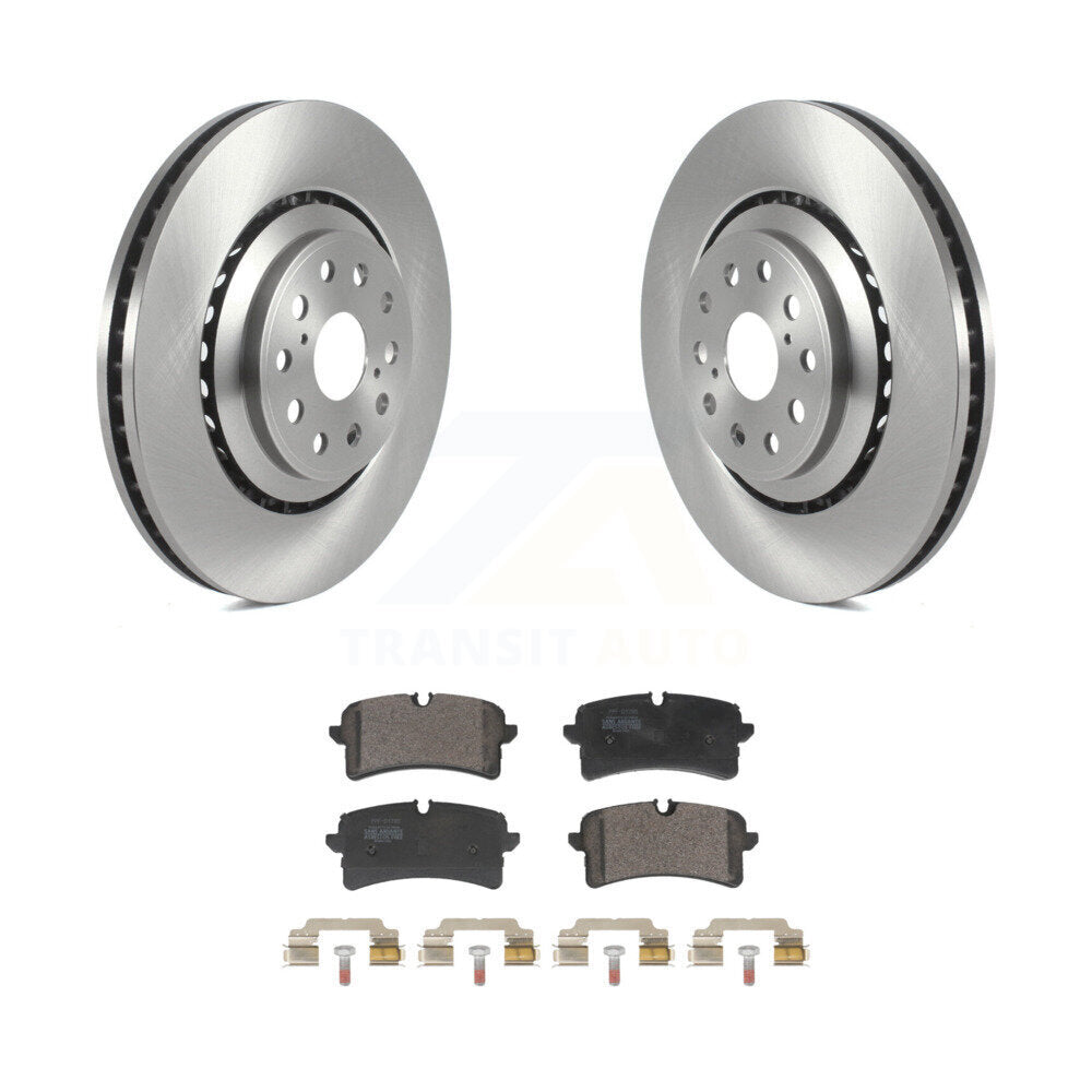 Disc Brake Rotors And Semi-Metallic Pads Rear Kit For Audi S6 S7 S8