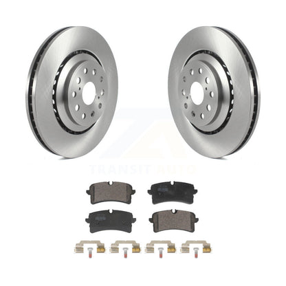 Disc Brake Rotors And Semi-Metallic Pads Rear Kit For Audi S6 S7 S8