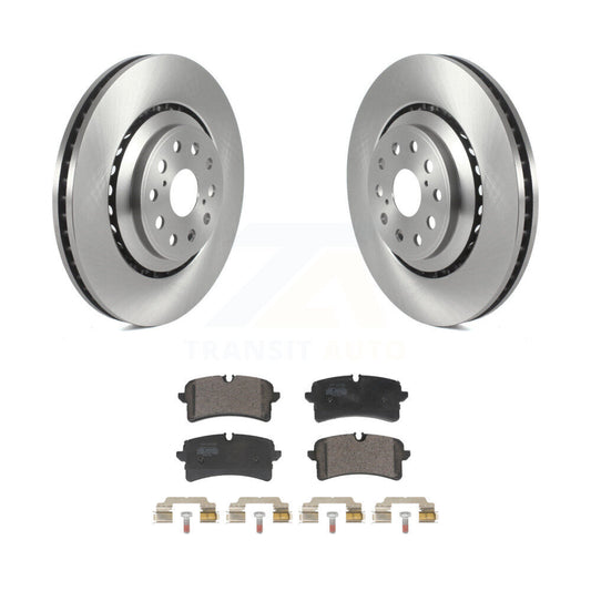 Disc Brake Rotors And Semi-Metallic Pads Rear Kit For Audi S6 S7 S8