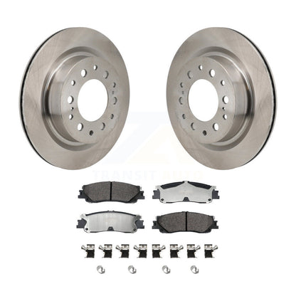 Brake Rotor And Semi-Metallic Pad Rear Kit For Toyota Tundra Sequoia Lexus LX600
