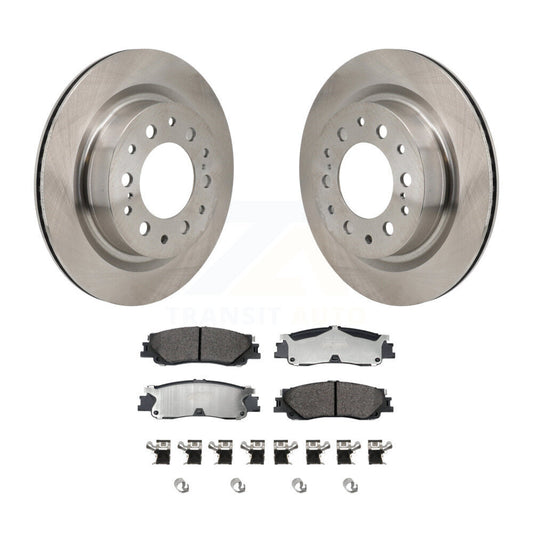 Brake Rotor And Semi-Metallic Pad Rear Kit For Toyota Tundra Sequoia Lexus LX600