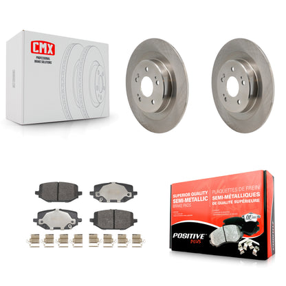 Disc Brake Rotors And Semi-Metallic Pads Rear Kit For 2022-2024 Acura MDX