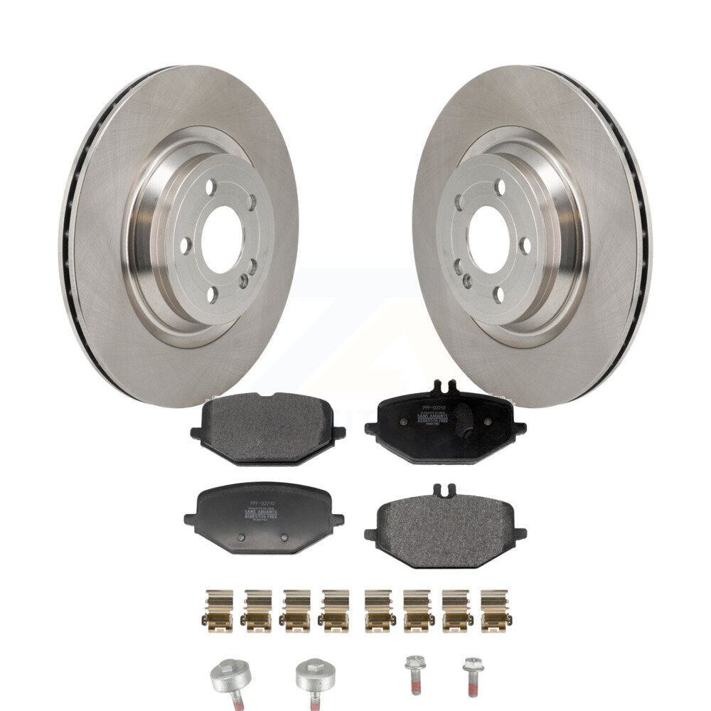 Brake Rotors & Semi-Metallic Pad Rear Kit For Mercedes-Benz GLE450 GLE350 GLS450