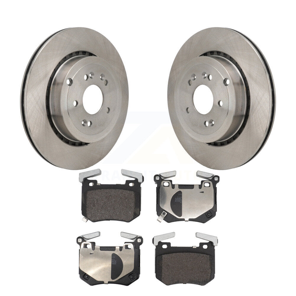 Disc Brake Rotors And Semi-Metallic Pads Rear Kit For Genesis G70 Kia Stinger