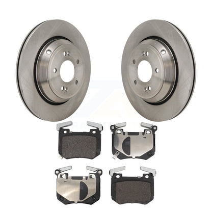 Disc Brake Rotor And Semi-Metallic Pad Rear Kit For Genesis G70 Kia Stinger 3.3L
