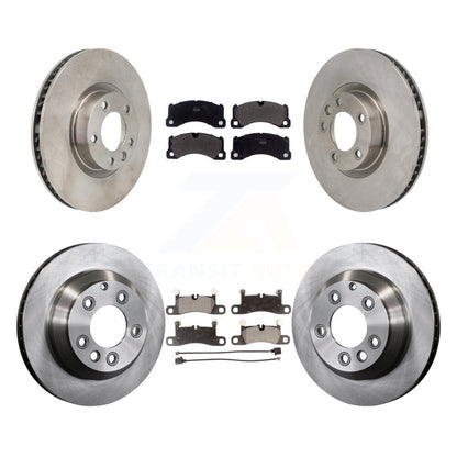 Disc Brake Rotor & Semi-Metallic Pad Front Rear Kit (6Pc) For Volkswagen Touareg